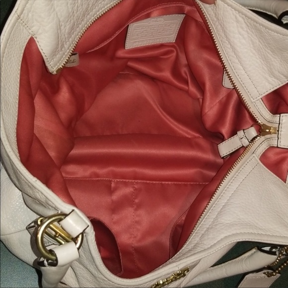 Coach Madison Abigail white genuine leather hobo - Picture 5 of 8